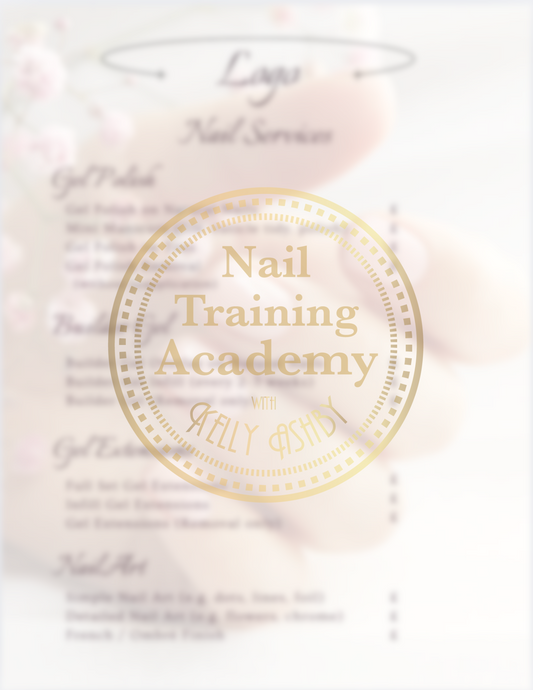 Editable Nail Tech Price List Template – Canva Format